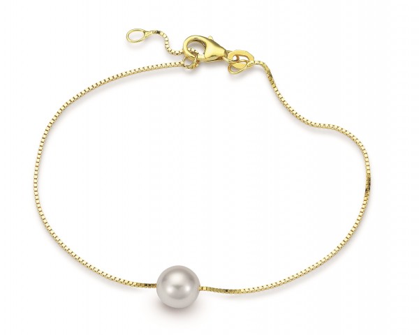 Adriana Armband mit einer schwebenden Akoya-Perle N38