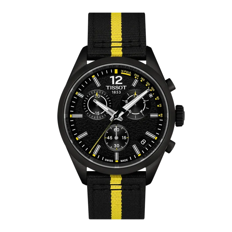 Tissot PR 100 Tour de France 2026 40mm, Schweizer Quarzwerk, Edelstahlgehäuse, Schwarz Herrenuhr T150.417.37.057.00
