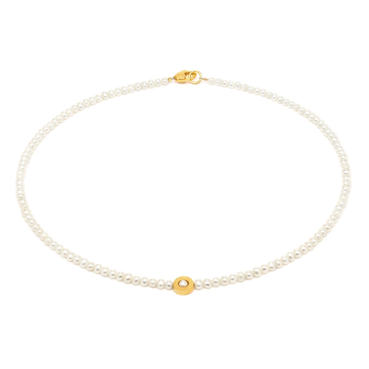Bernd Wolf Uni Collier Süßwasserperle 925er Sterlingsilber 81810656-V46