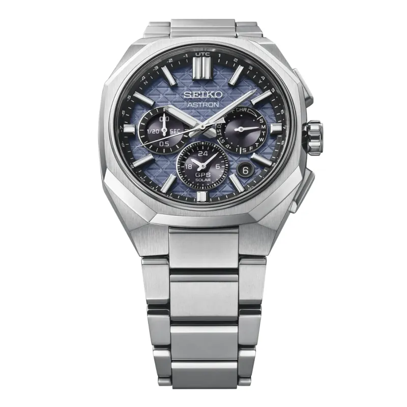 Seiko Astron GPS Solar, Titangehäuse, Blau, Herrenuhr HAB001J1