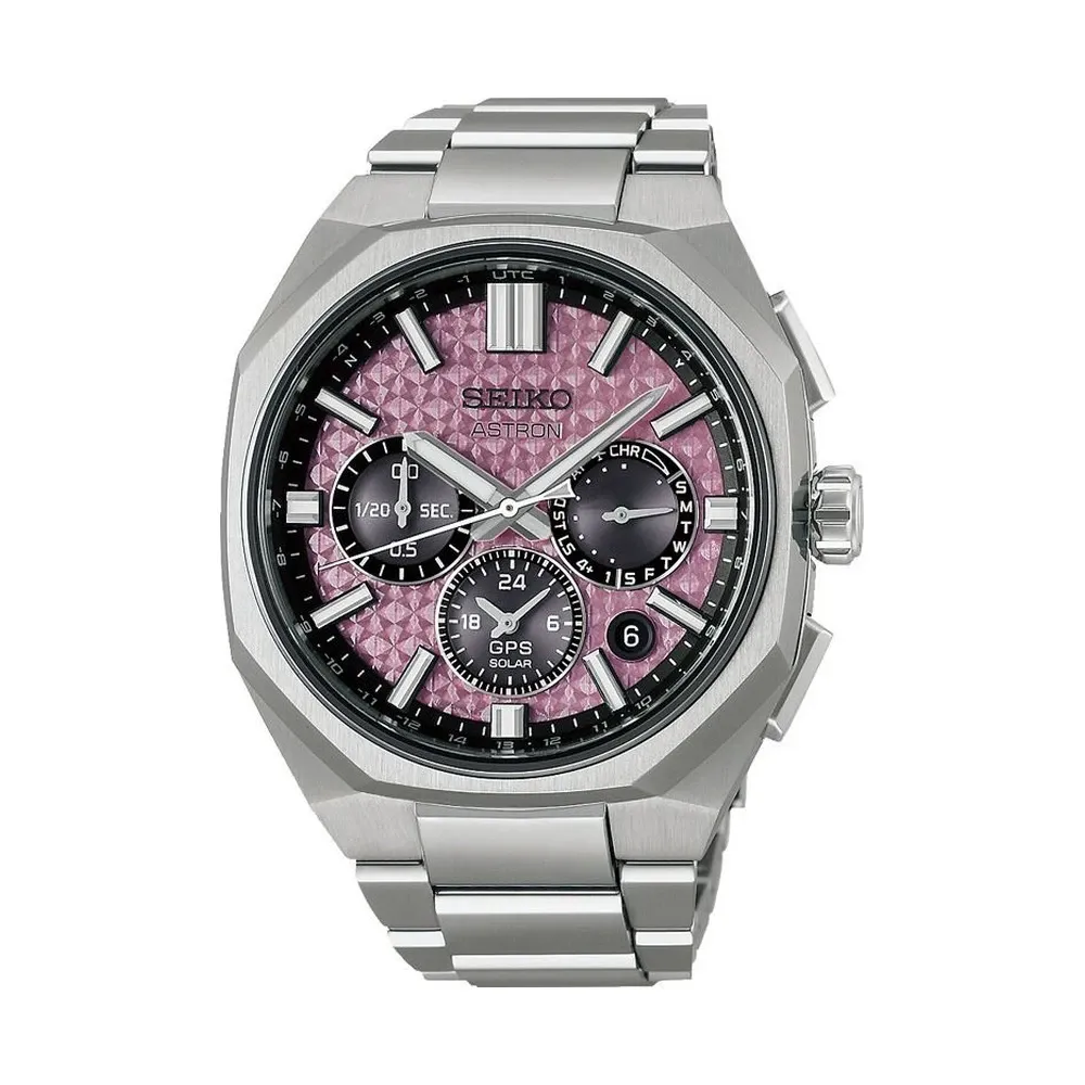 Seiko Astron GPS Solar 2026 Limited Edition Crystal Pink, Limitiert auf 1200 Stück Herrenuhr HAB006J1