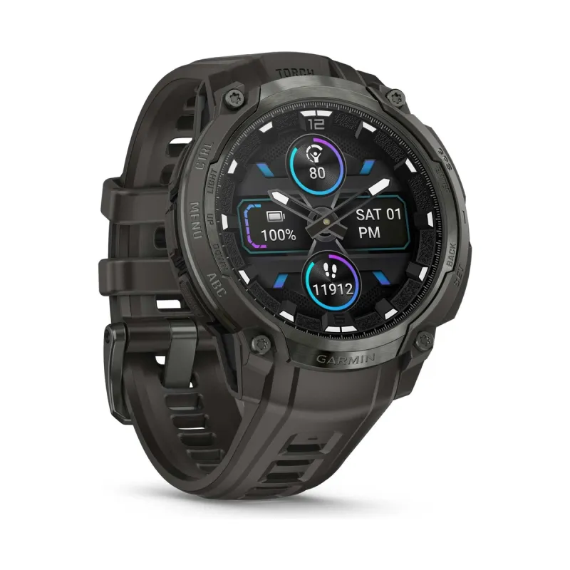 Garmin Instinct® Crossover AMOLED Anthrazitgrau Herrenuhr 010-03398-00