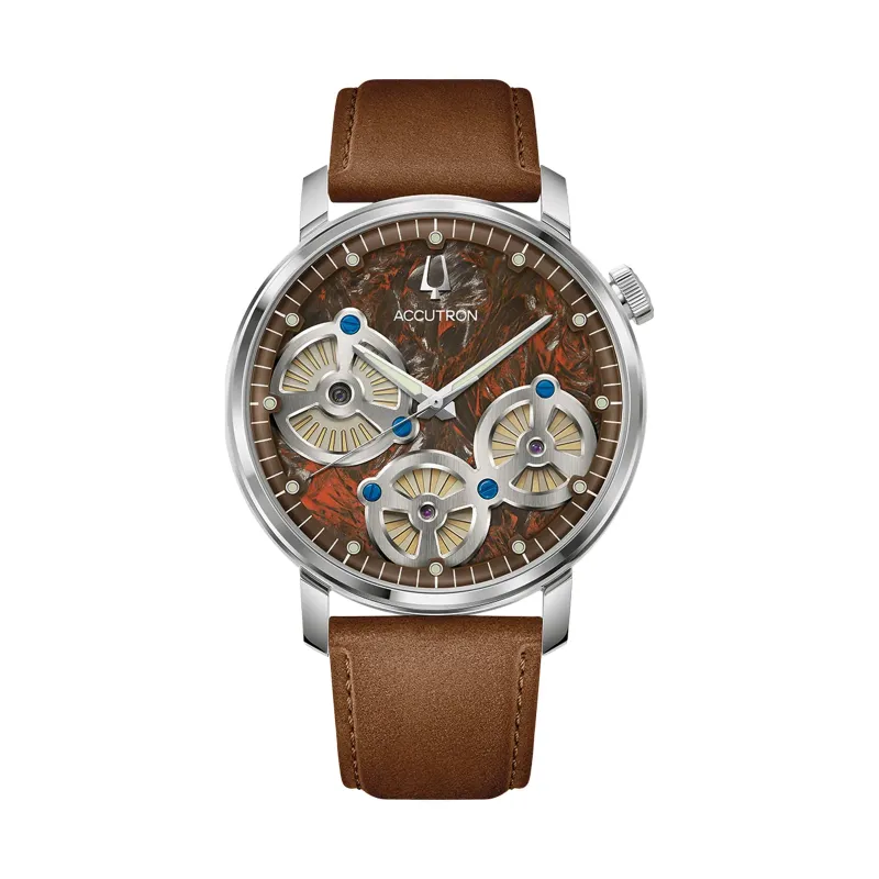 Bulova Accutron Spaceview Evolution Forged Carbon Rot Herrenuhr 26A214