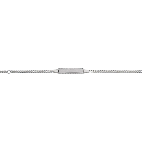 CEM 925er  Silber Identband 12 - 14 cm, rhodiniert BIDR904655