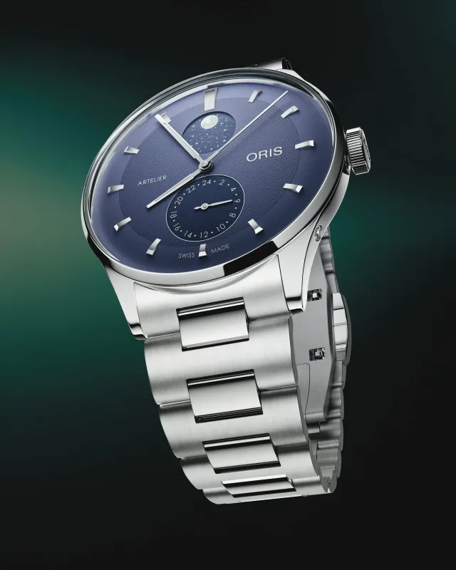 Oris Artelier Complication 39.50 mm Edelstahl Blau Herrenuhr 01 782 7811 4055-07 8 20 20