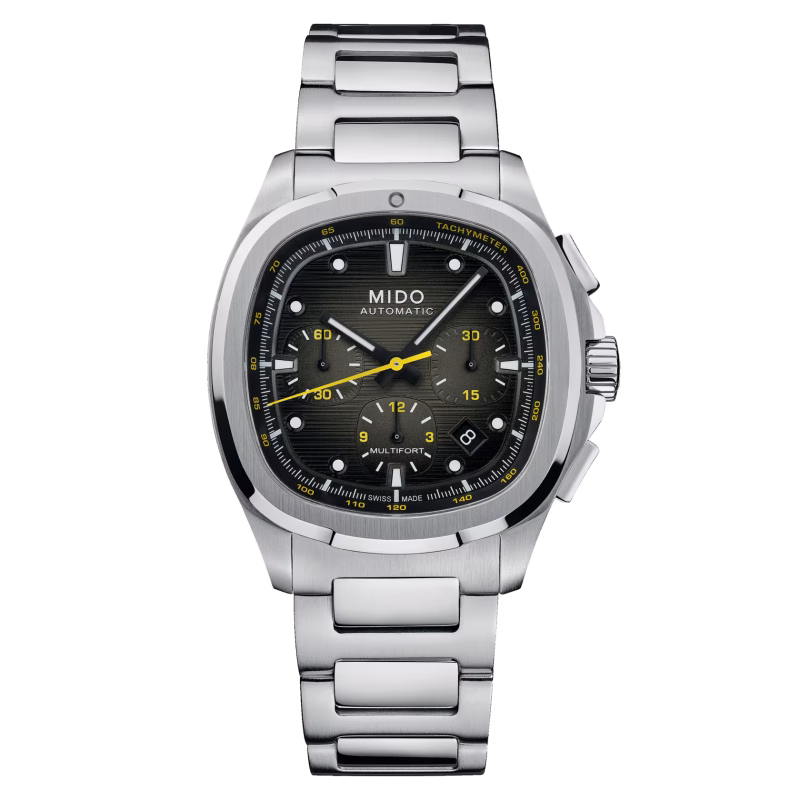 Mido Multifort TV Chronograph Grau mit zusätzlichem Band Herrenuhr M049.527.11.081.00