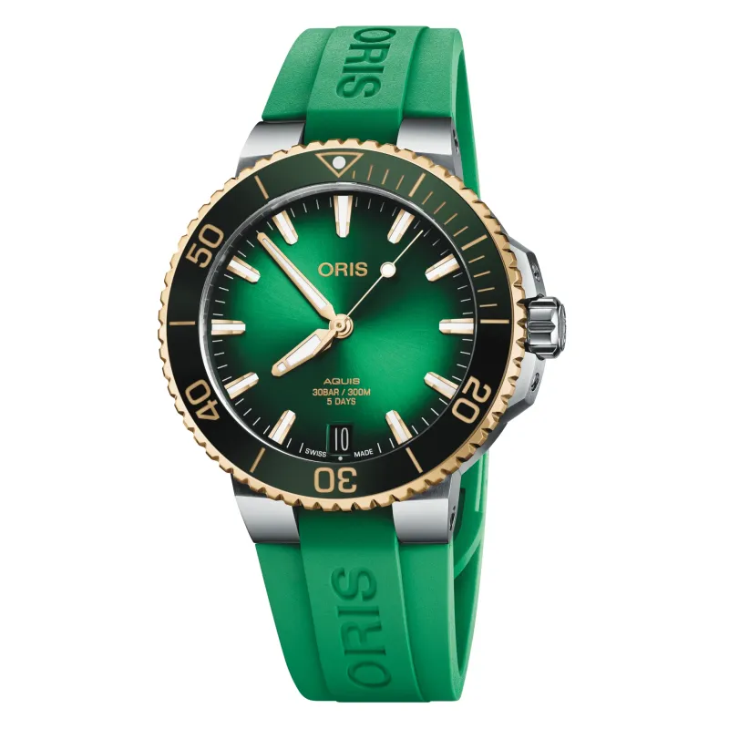 Oris Aquis Date Calibre 400 41,5mmTaucheruhr, Grün Herrenuhr 01 400 7769 6357-07 4 22 77FC