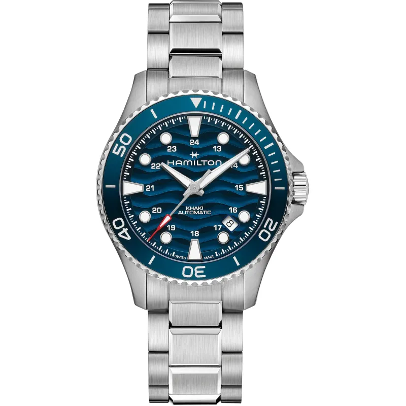 Hamilton Khaki Navy Scuba Auto 40 mm, Blau, 80 Stunden Gangreserve Herrenuhr H82425140