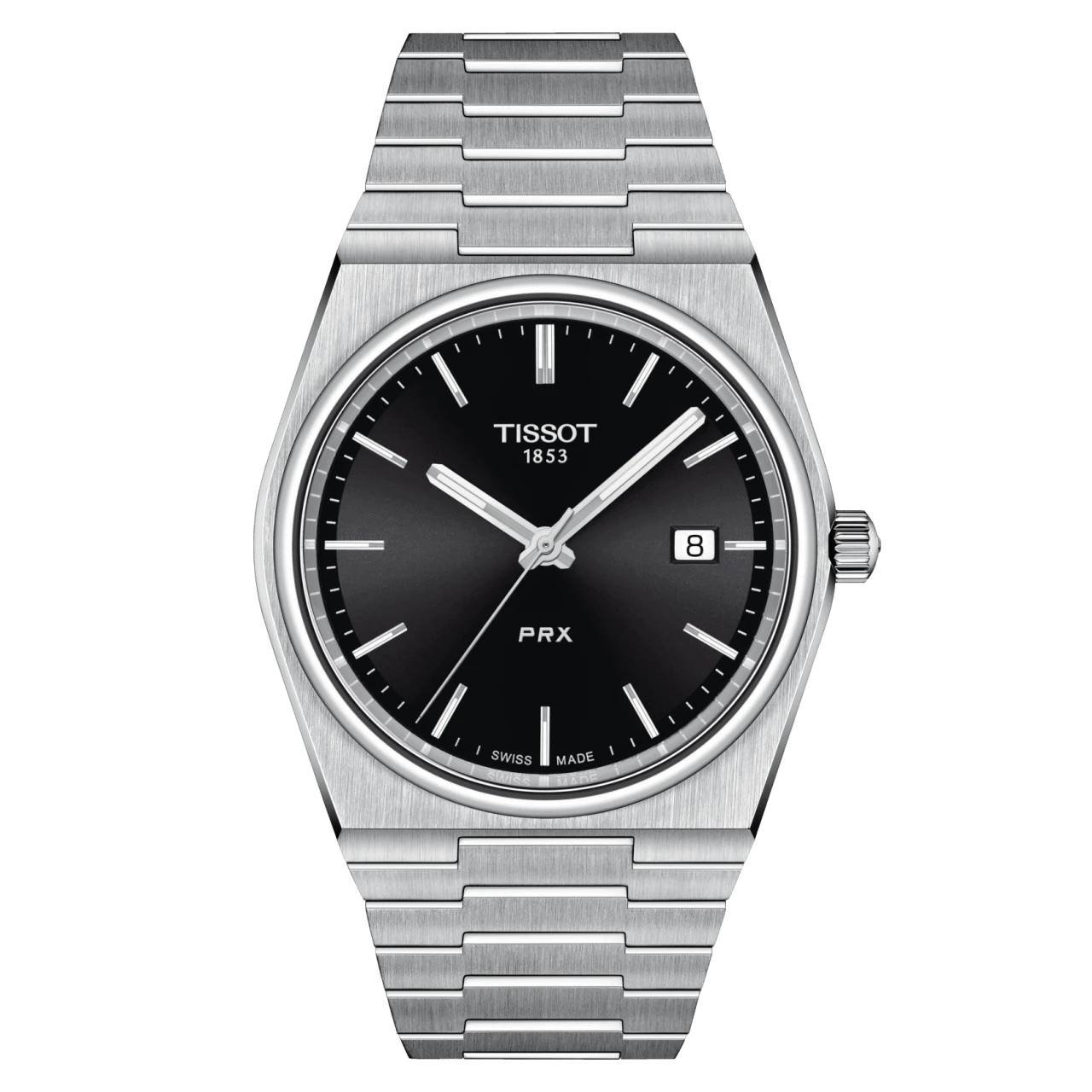 PRE-Owned Tissot PRX Herrenuhr Quarz schwarz T137.410.11.051.00 
