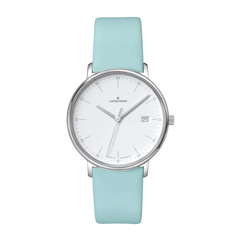 Junghans FORM Damen Quarz Lederband Mint Damenuhr 47/4455.00