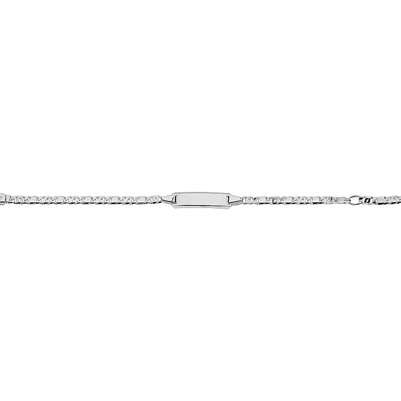 CEM 925er  Silber Identband 12 - 14 cm, rhodiniert BIDR904658