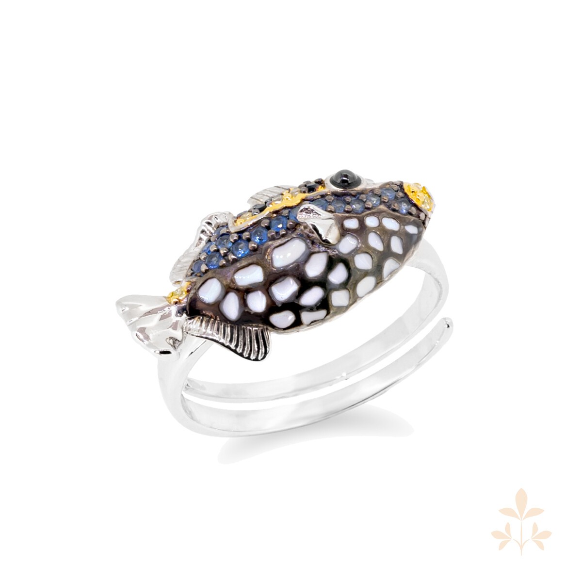 Seinerzeit Loki Fisch Ring SZA-1990-248-S