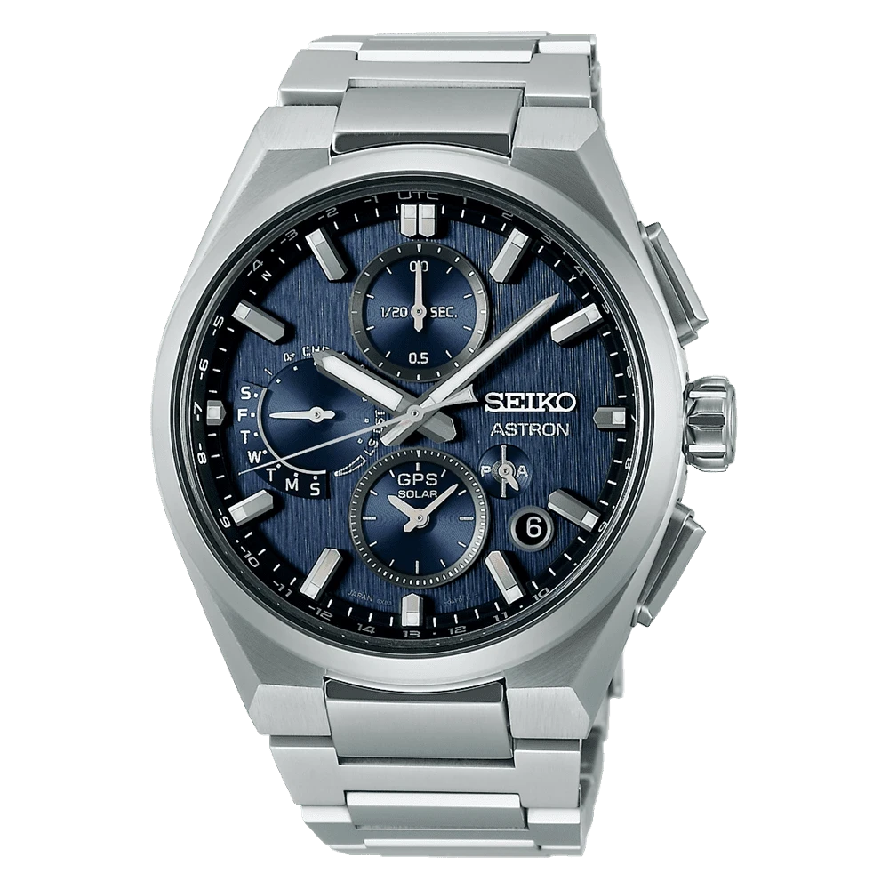 Seiko Astron GPS Solar Dual Time Chronograph Herrenuhr SSH161J1