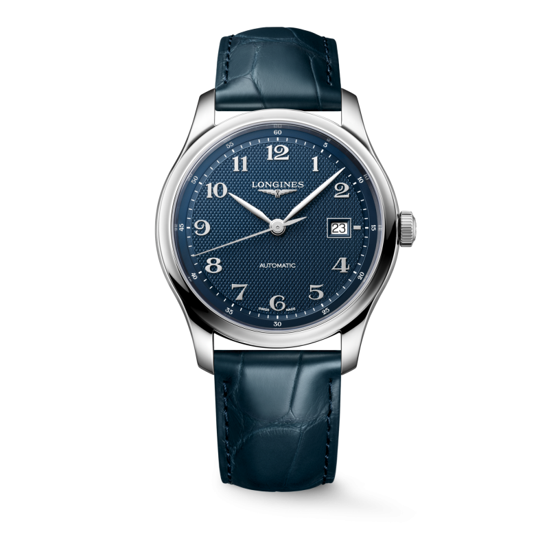 Longines Master Collection Herrenuhr Blau Lederband 41mm L2.950.4.93.2