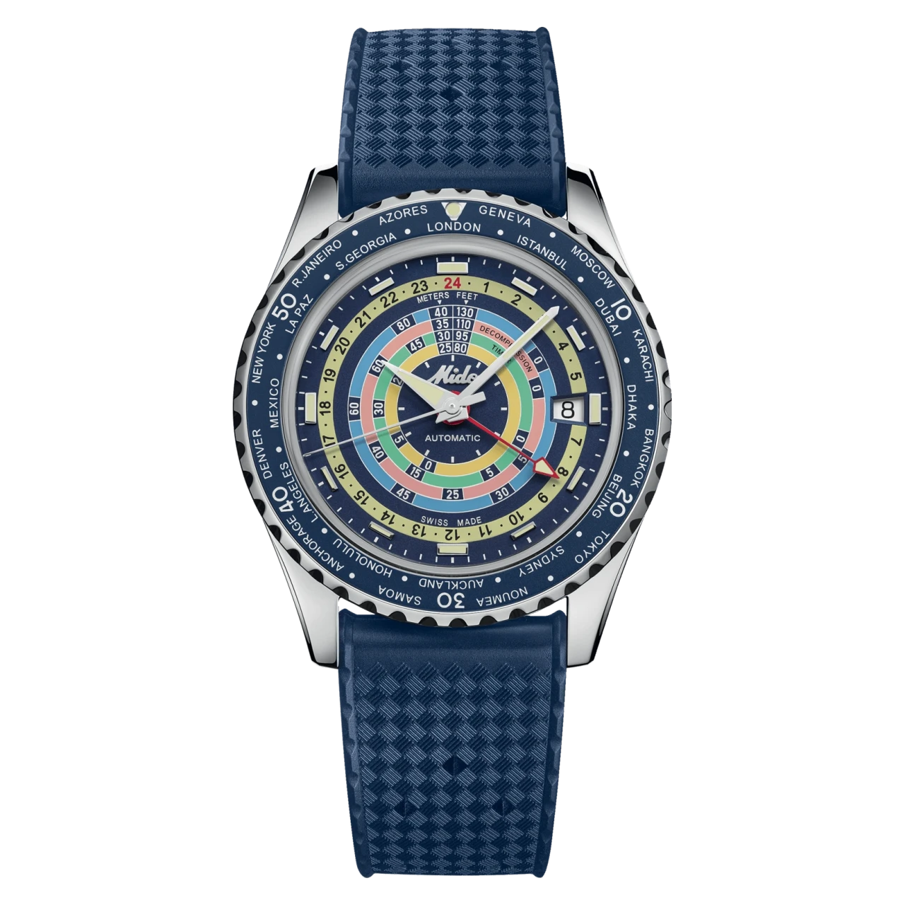 Mido Ocean Star Decompression Worldtimer Herrenuhr M026.829.17.041.00