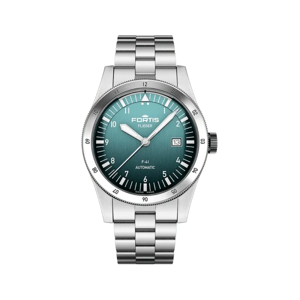 Fortis FLIEGER F-41 Automatic Petrol Herrenuhr F4220021