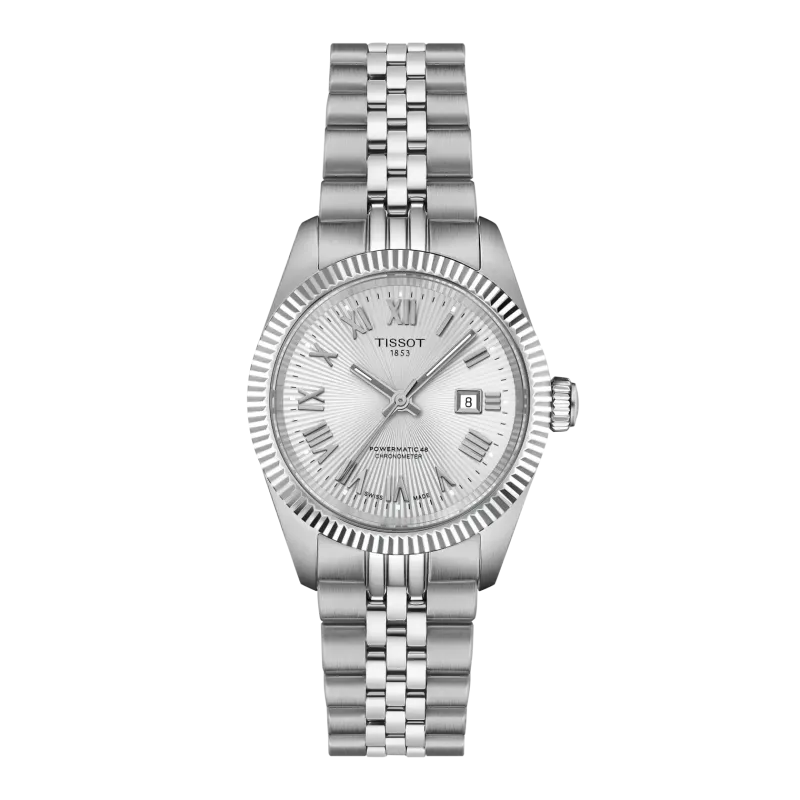Tissot Ballade Powermatic 48 COSC 30mm Silber Damenuhr T156.208.11.033.00