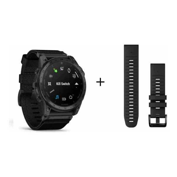 Garmin tactix 7 AMOLED Edition Herrenuhr mit Nylonarmband und Silikonband 010-02931-01