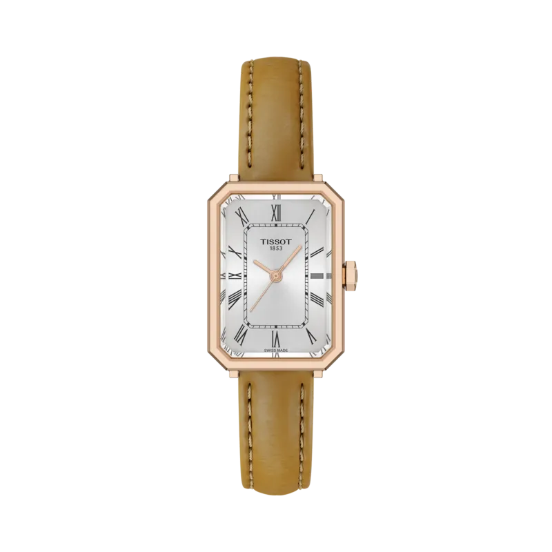 Tissot SRV 30mm, Schweizer Quarzwerk, Lederarmband Braun Damenuhr T160.110.36.033.00