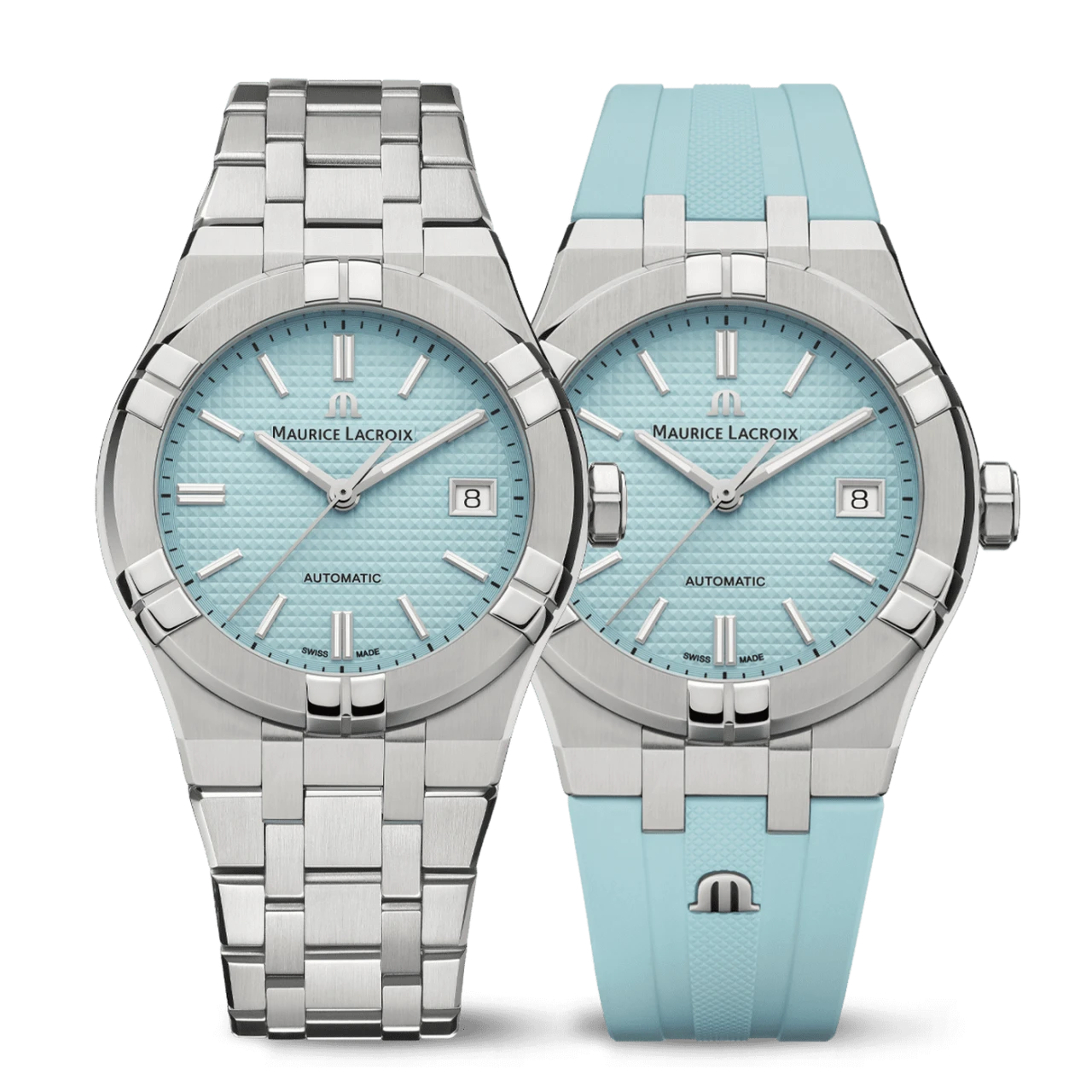 Maurice Lacroix Aikon Automatic Eisblau Herrenuhr inkl. Zusatzband AI6007-SS00F-431-C