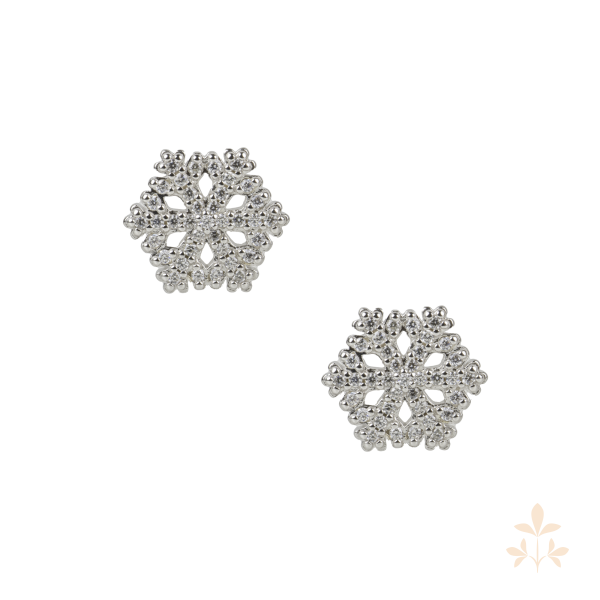 Seinerzeit Flake Schneeflocken Ohrringe SZA-2990-268