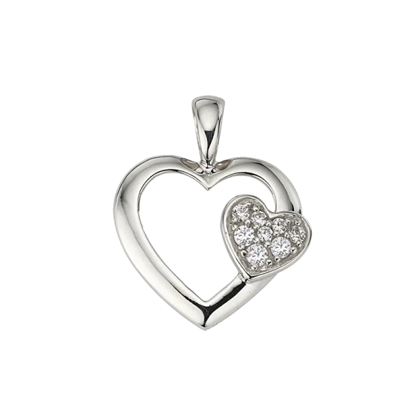 CEM 925er Silber Anhänger Herzen BAH904885