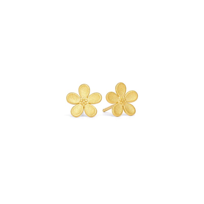 Bernd Wolf Stecker Marso Designlinie Flowertimes, 24-Karat-goldplattiert