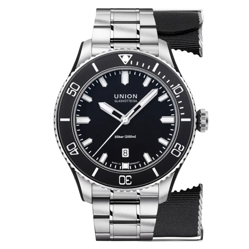 Union Glashütte Belisar Datum Sport Set mit zwei Armbändern Herrenuhr D009.907.11.057.00