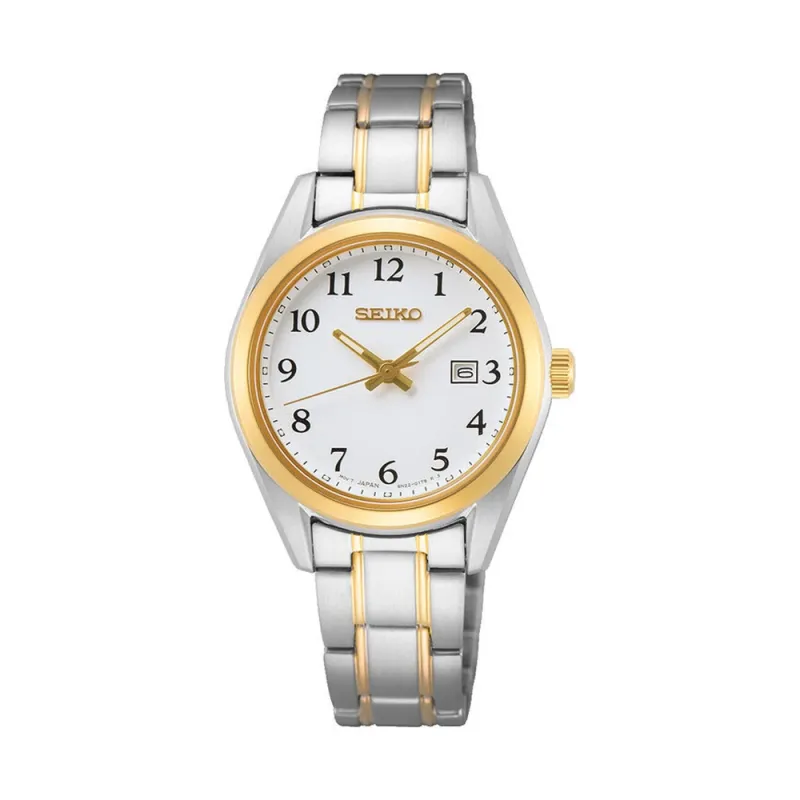 Seiko Saphirglas Bicolor Damenuhr SUR466P1