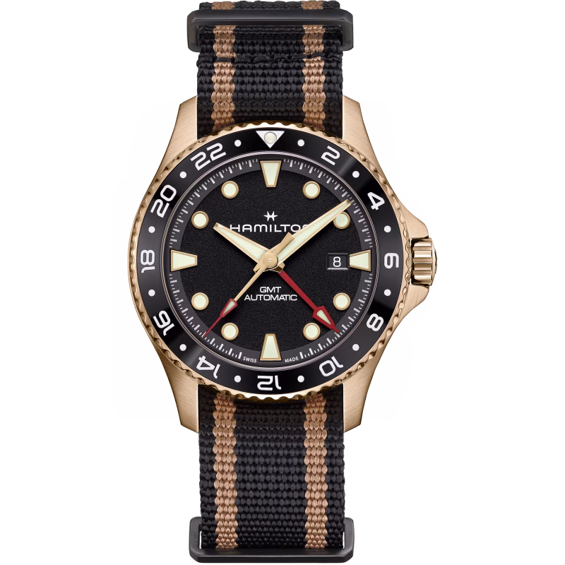 Hamilton KHAKI NAVY SCUBA AUTOMATIC GMT 43MM BRONZE Herrenuhr H82565930