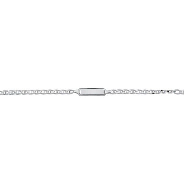 CEM 925er  Silber Identband 14 - 16 cm, rhodiniert BIDR904663