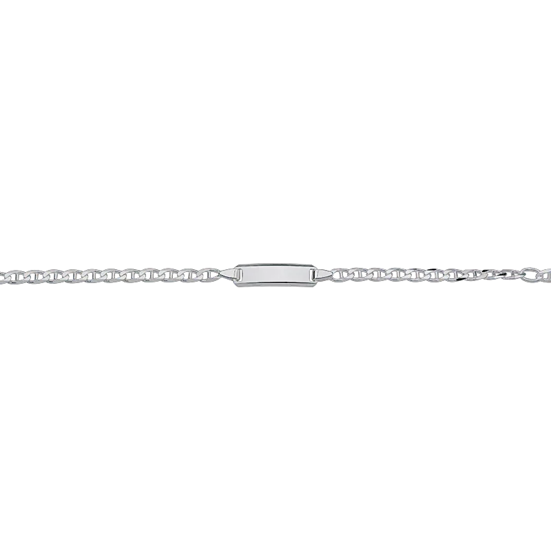 CEM 925er  Silber Identband 14 - 16 cm, rhodiniert BIDR904663