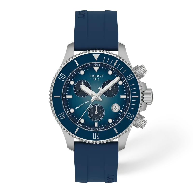 Tissot Seastar 1000 38mm, Schweizer Quarzwerk, Silikonband Herrenuhr T120.217.17.041.00
