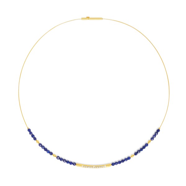 Bernd Wolf Senbo Collier Lapis 925er Sterlingsilber