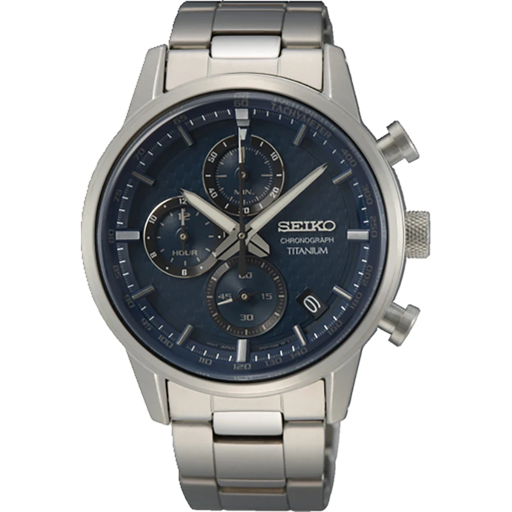 Seiko Titanium Chronograph SSB387P1 Herrenuhr