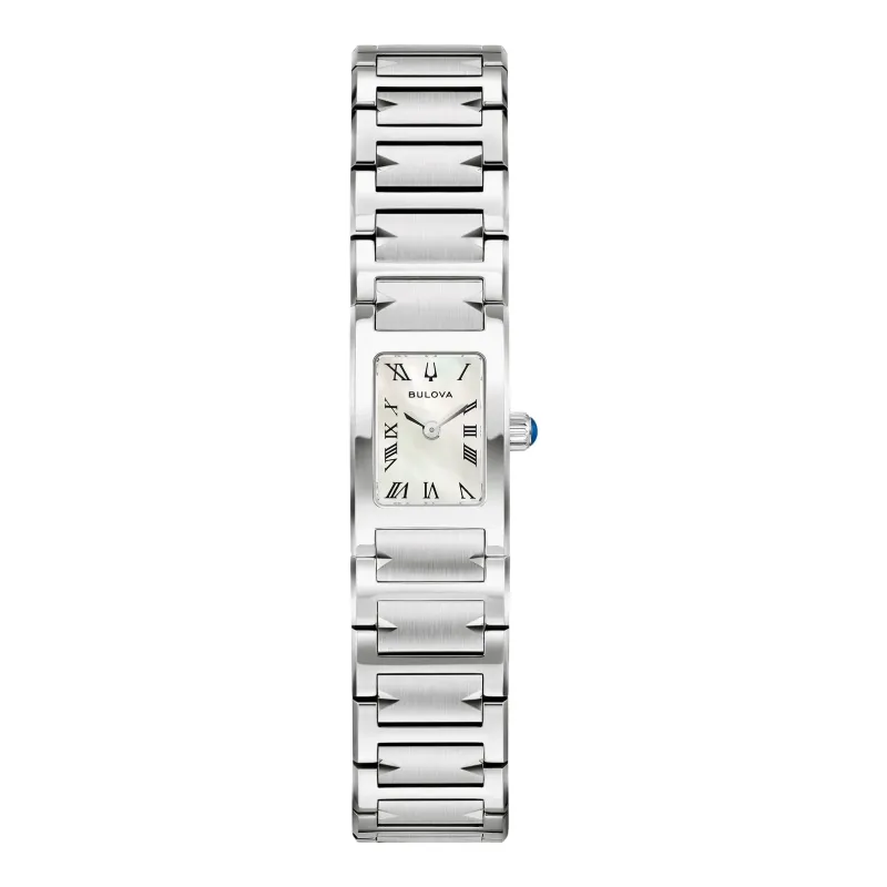 Bulova Marc Anthony Harmony Quarz Edelstahl Perlmutt Damenuhr 96L360
