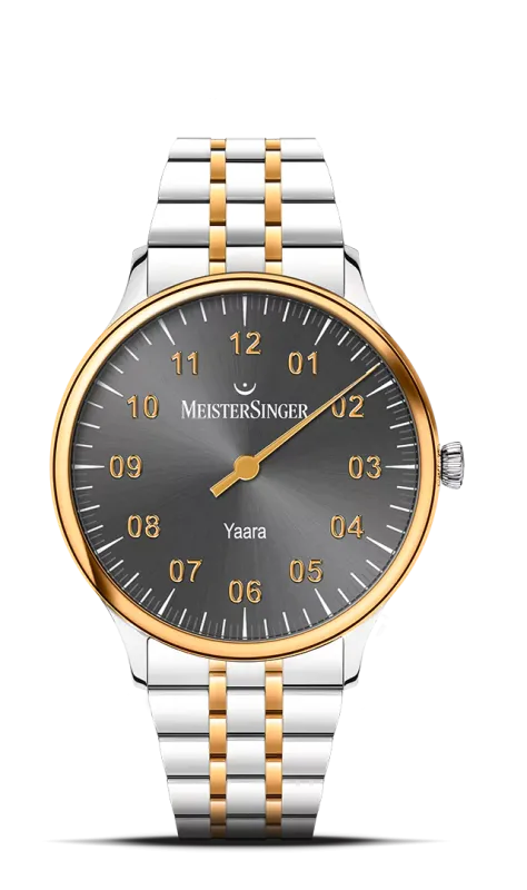 Meister Singer Yaara, Automatik, Anthrazit mit Gold Damenuhr YA907G