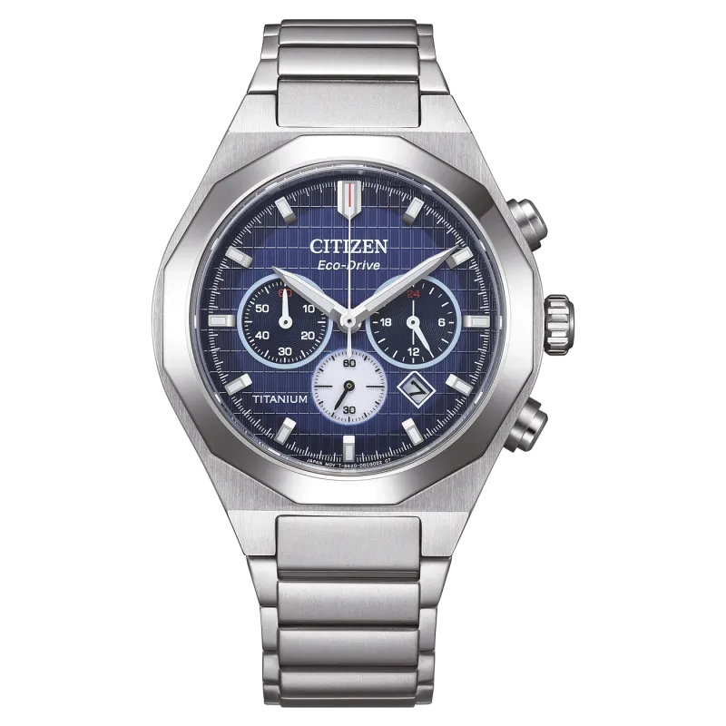 Citizen Zenshin Senkei Super Titanium™ Chronographen mit Eco-Drive Herrenuhr CA4691-59L