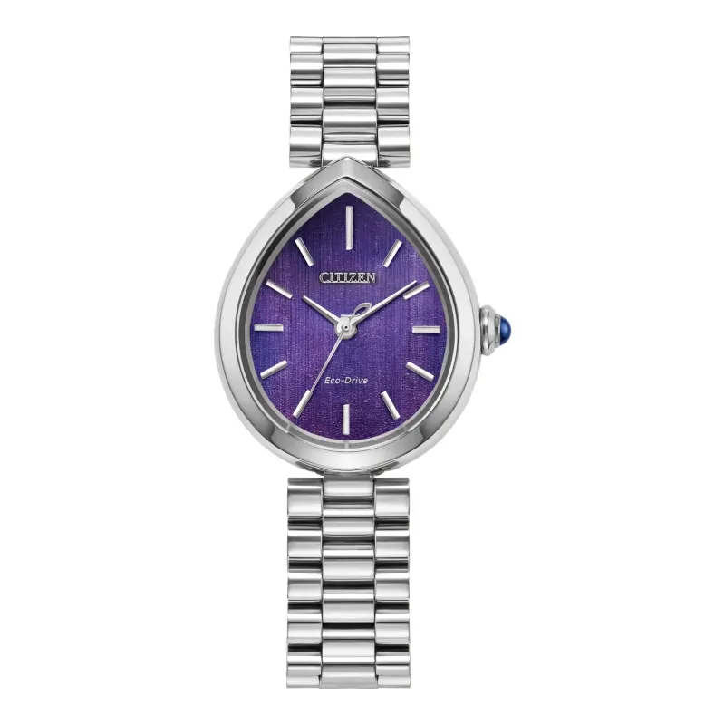 Citizen L Rainell Eco-Drive lila Damenuhr EM1200-55X