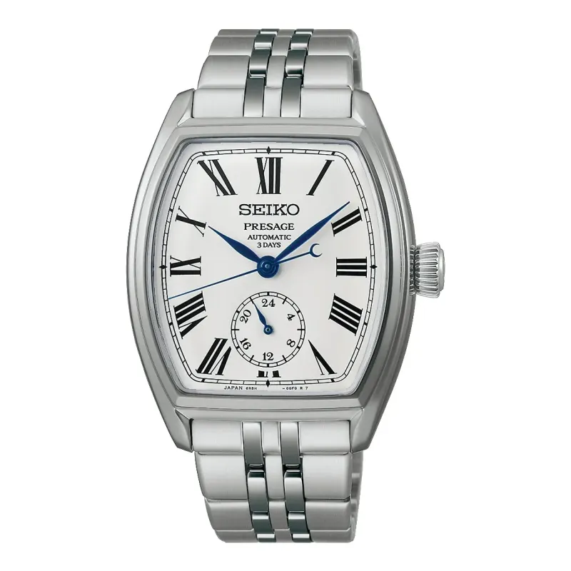 Seiko Presage Classic Series Automatik 36 mm Edelstahlband Weiß Herrenuhr SPB537J1