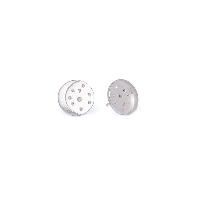 Bernd Wolf Stecker Lunar Designlinie Sun&Moon, Sterlingsilber 925, 15mm