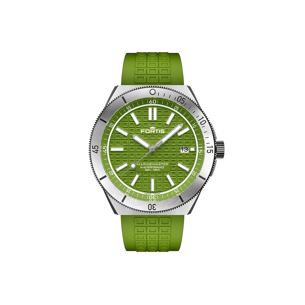 Fortis Marinemaster M-40 Woodpecker Green Herrenuhr F8120007