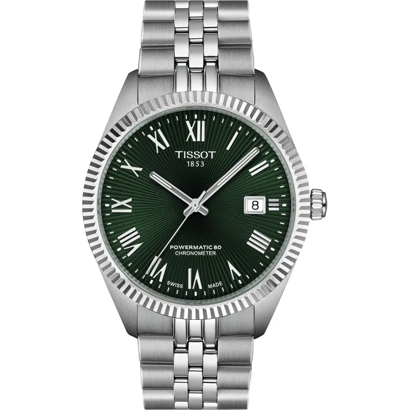Tissot Ballade Powermatic 80 COSC 39mm Grün Herrenuhr T156.408.11.093.00