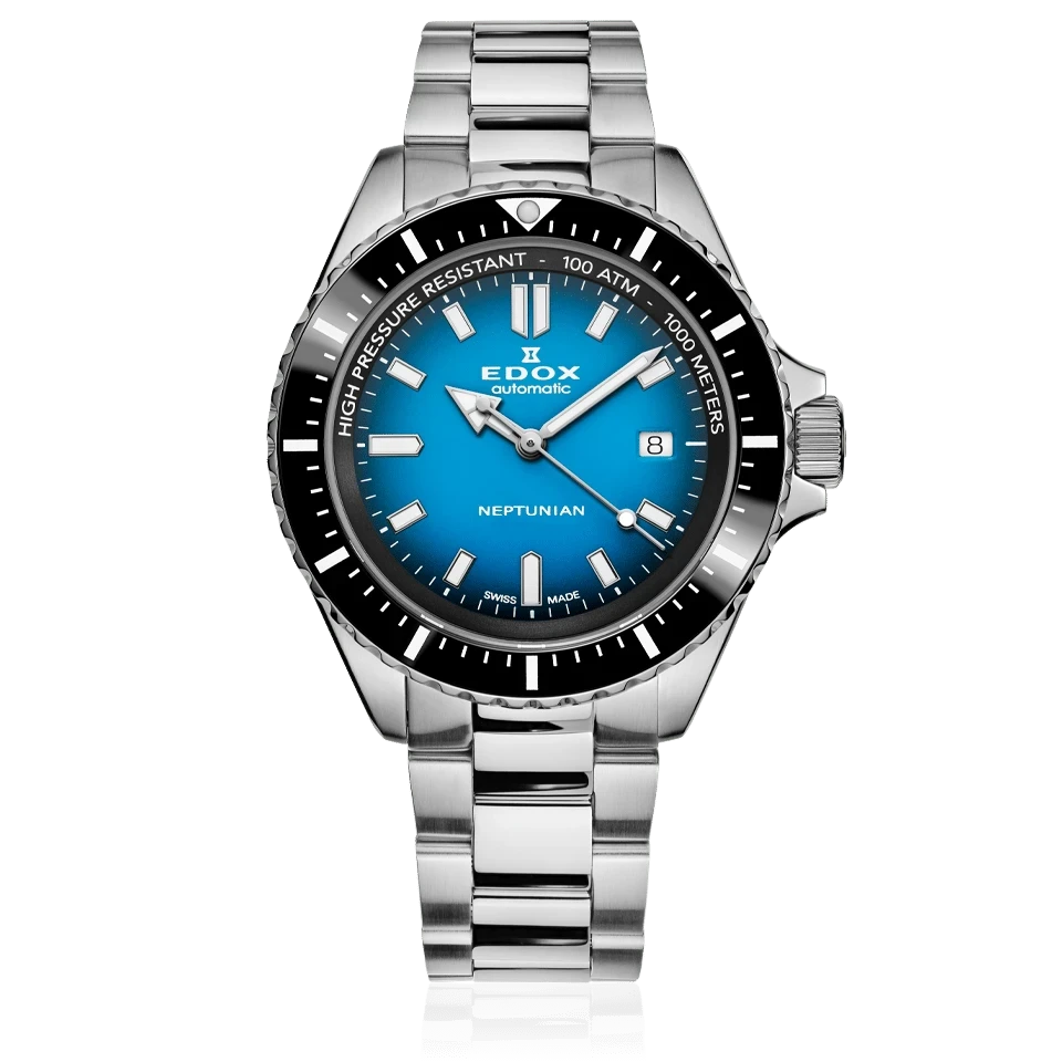 Edox Neptunian Herrenuhr 80120 3NM BUIDN