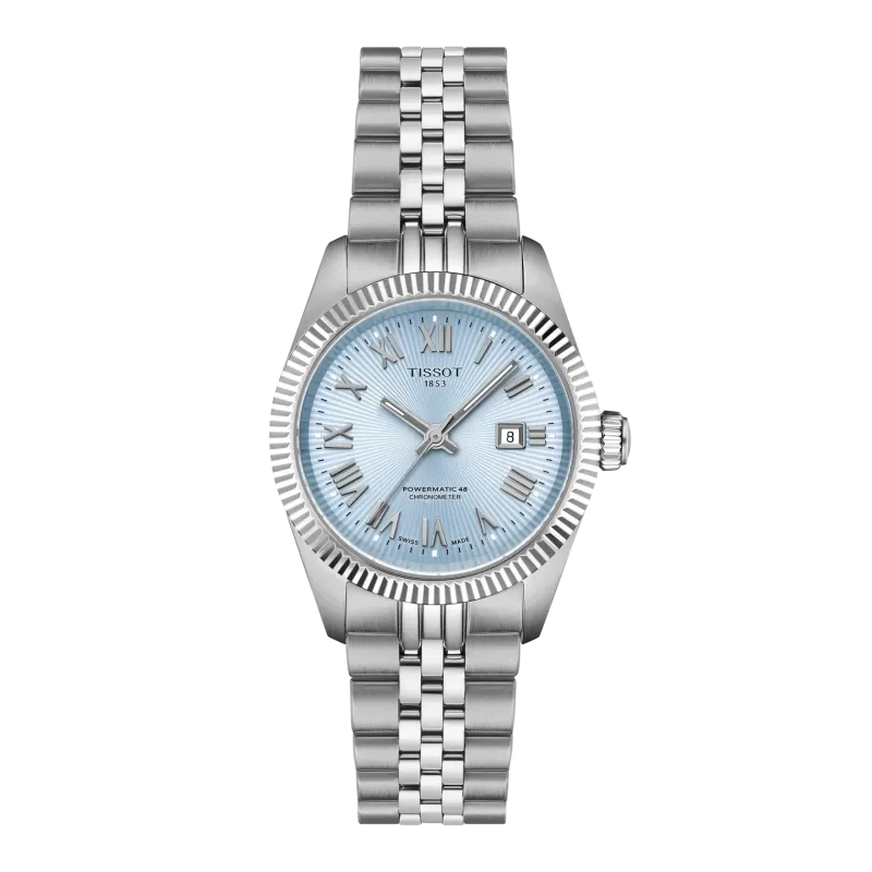 Tissot Ballade Powermatic 48 COSC 30mm Eisblau Damenuhr T156.208.11.353.00