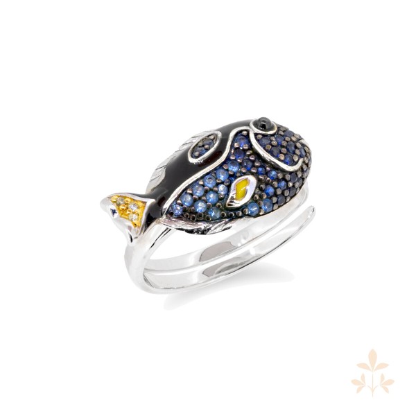 Seinerzeit Dory Fisch Ring SZA-1990-246-S