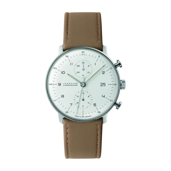 Junghans max bill Chronoscope Saphirglas Herrenuhr 027/4502.02