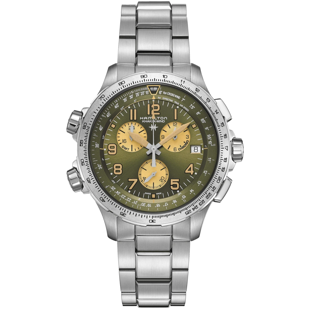 Hamilton Khaki Aviation GMT Chrono Quartz H77932160 Herrenuhr