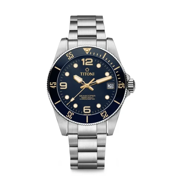 Titoni Seascoper Herrenuhr 83600 S-BO-255 Retro