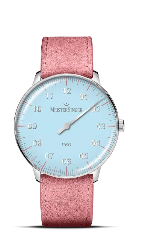Meister Singer Neo Special, Automatik, Hellblau Damenuhr S-NES924S